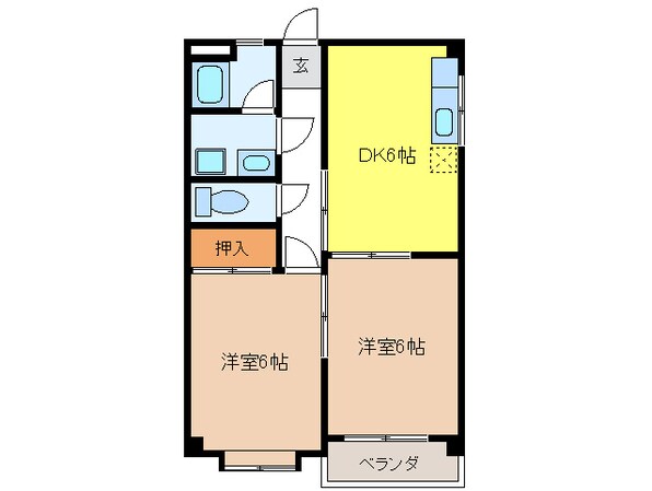 シャルム栗本の物件間取画像